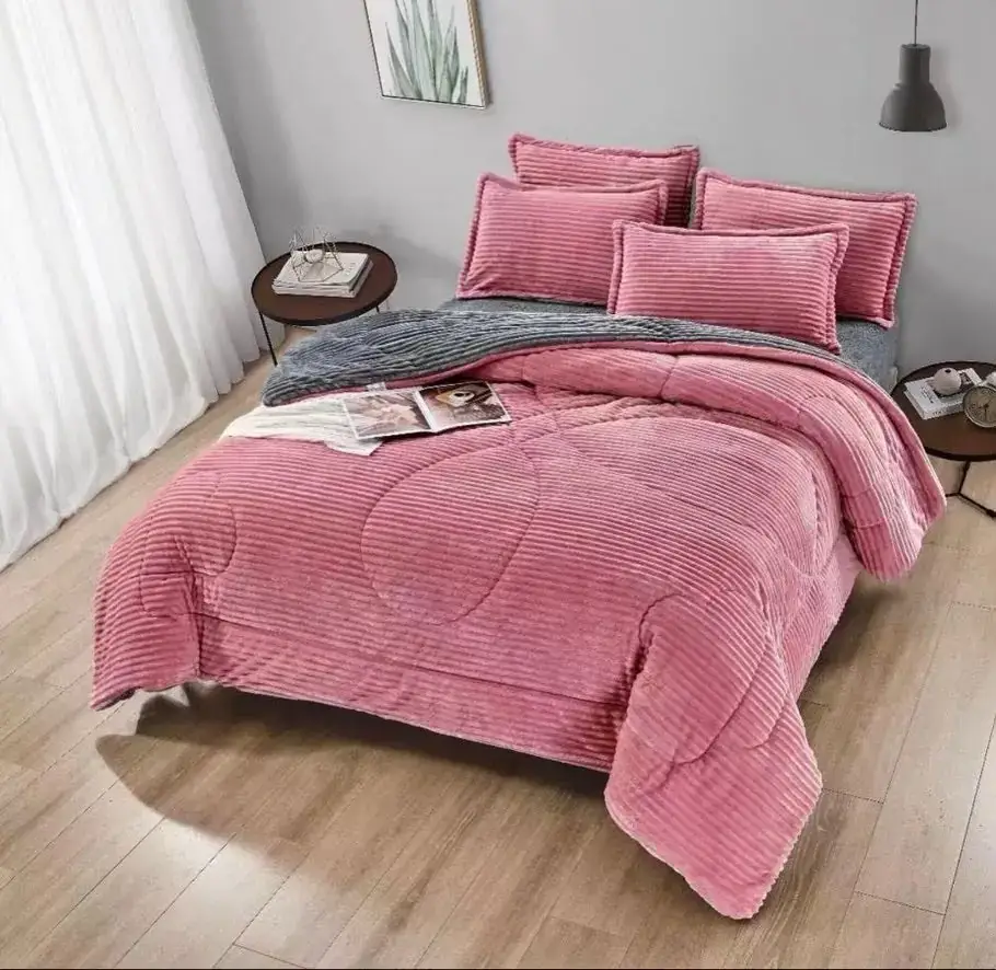 Acolchado Lily Reversible Queen 230x250 cm + Fundas de Almohada